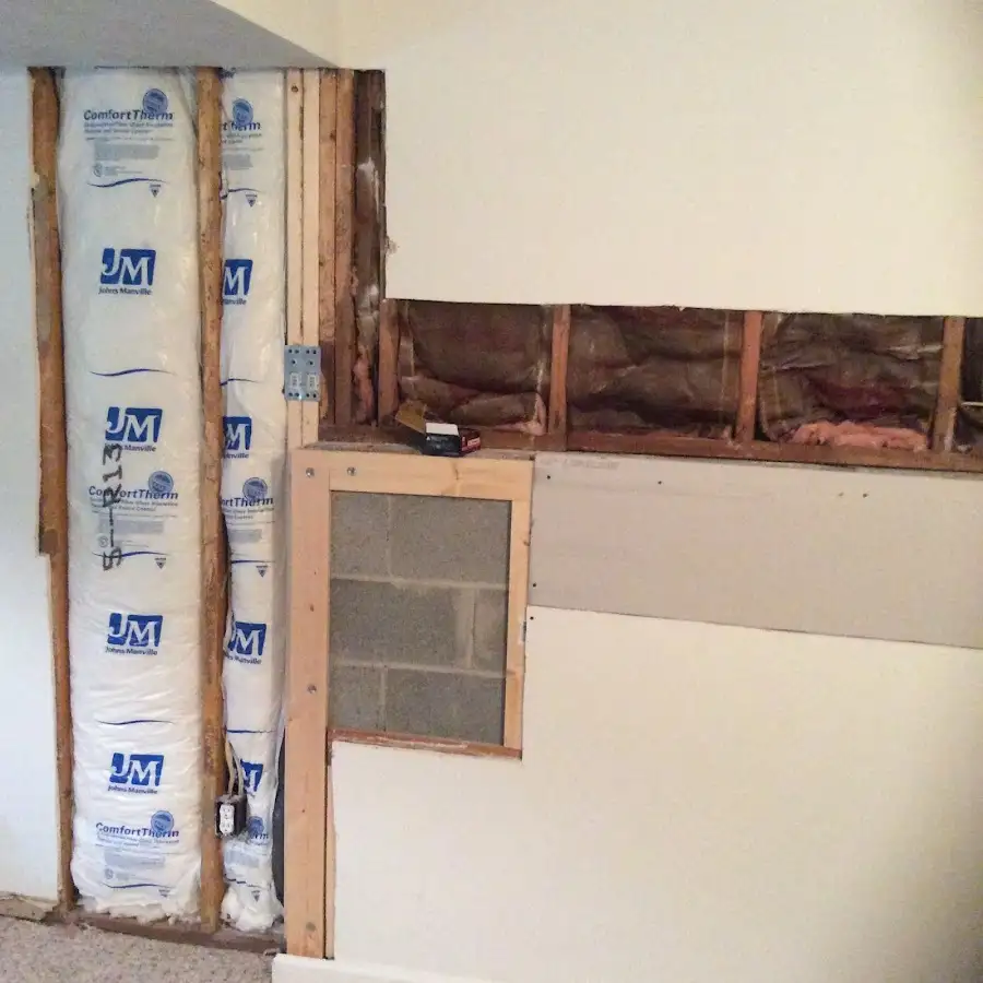 Wall insulation replacement during Structural Drying in San Jose